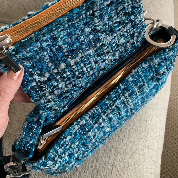 RARE!! Hammitt VIP Satchel in Woven Wander with Brushed Silver & Gold Hardware!! - Picture 4 of 6